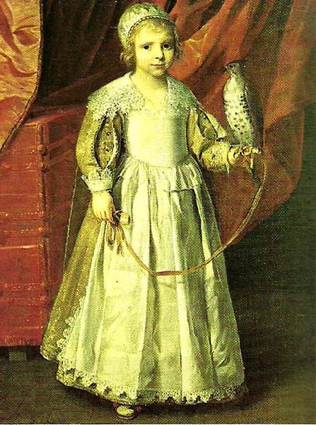 Philippe de Champaigne little girl with falcon